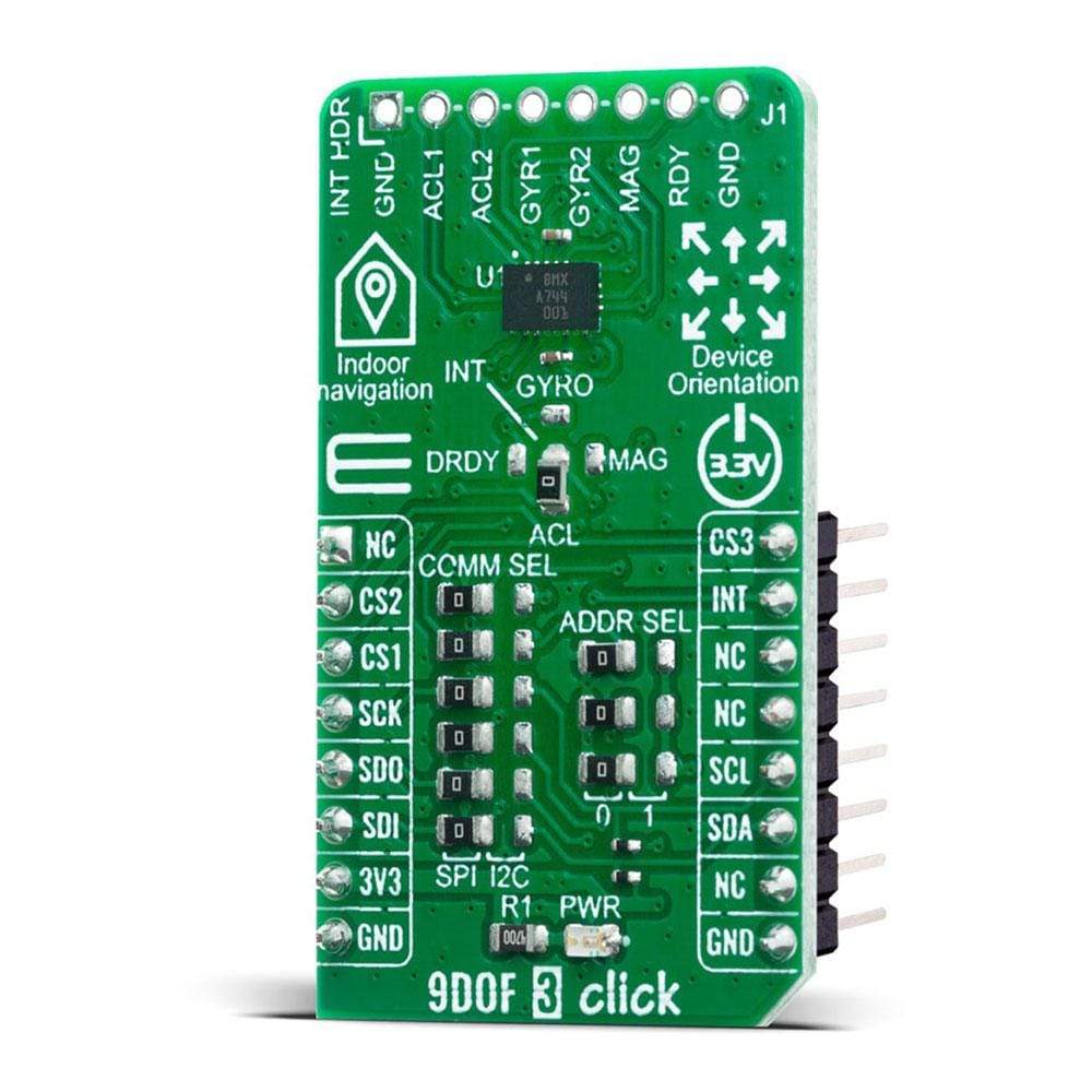 Mikroelektronika d.o.o. MIKROE-4153 9DOF 3 Click Board - The Debug Store UK