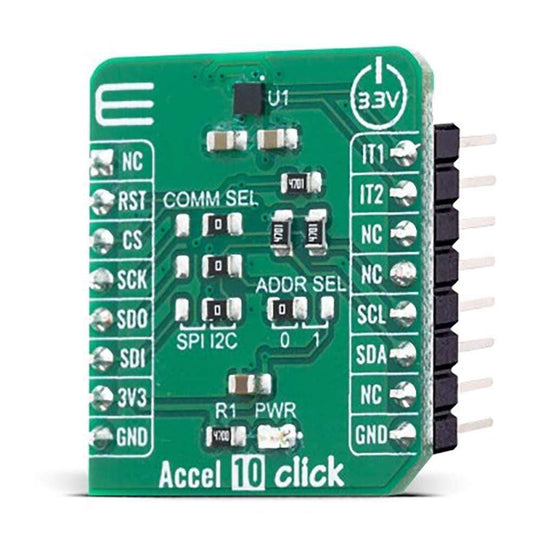 Mikroelektronika d.o.o. MIKROE-4112 Accel 10 Click Board - The Debug Store UK