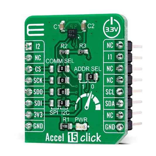 Mikroelektronika d.o.o. MIKROE-4501 Accel 15 Click Board - The Debug Store UK