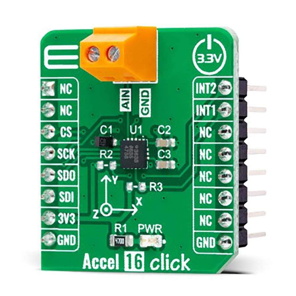 Mikroelektronika d.o.o. MIKROE-4876 Accel 16 Click Board - The Debug Store UK
