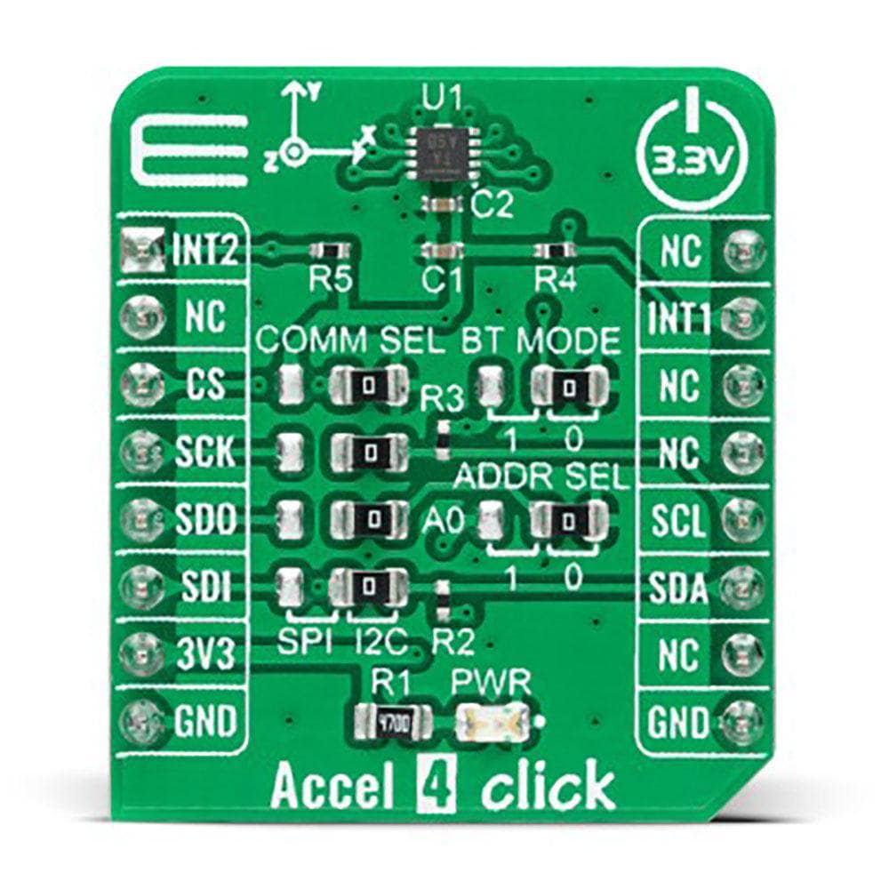 Mikroelektronika d.o.o. MIKROE-4780 Accel 4 Click Board - The Debug Store UK