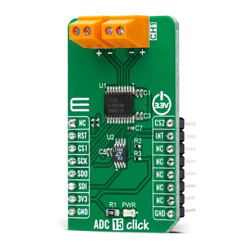 Mikroelektronika d.o.o. MIKROE-4890 ADC 15 Click Board - The Debug Store UK