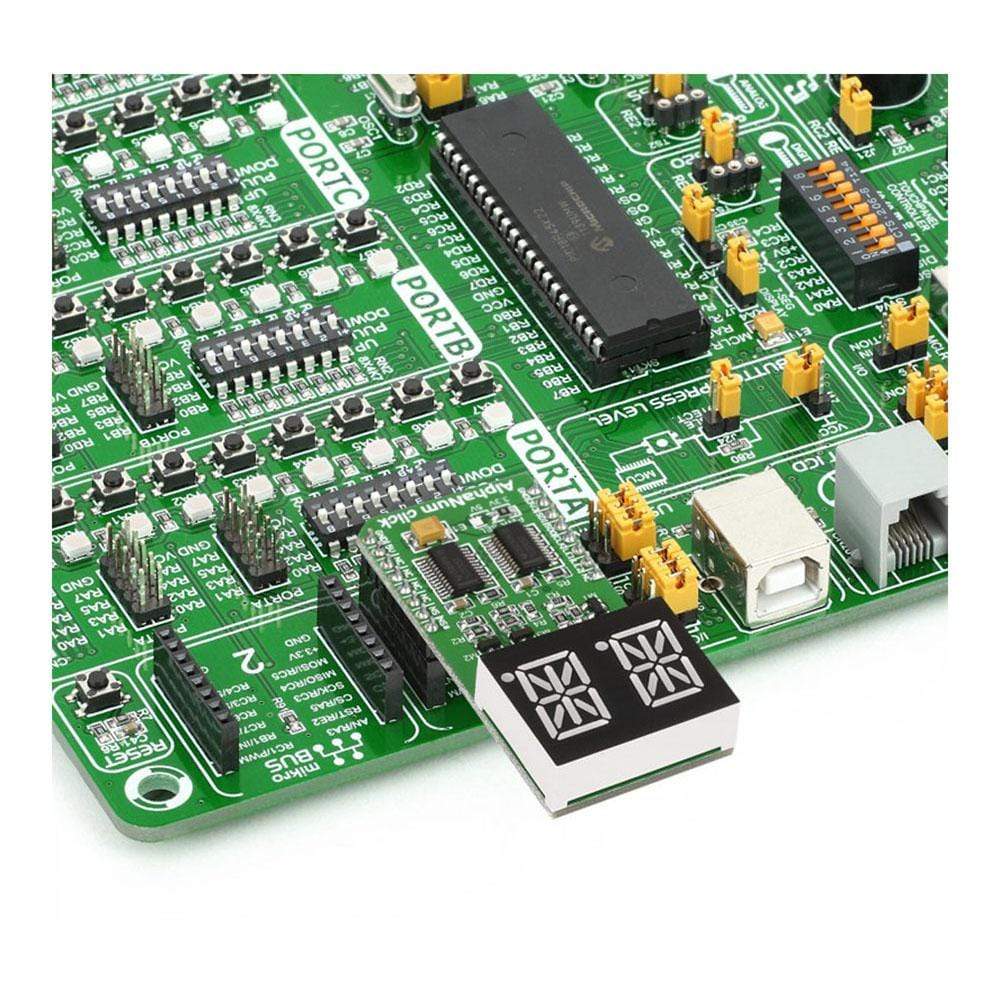 Mikroelektronika d.o.o. MIKROE-1851 AlphaNum G Click Board - The Debug Store UK