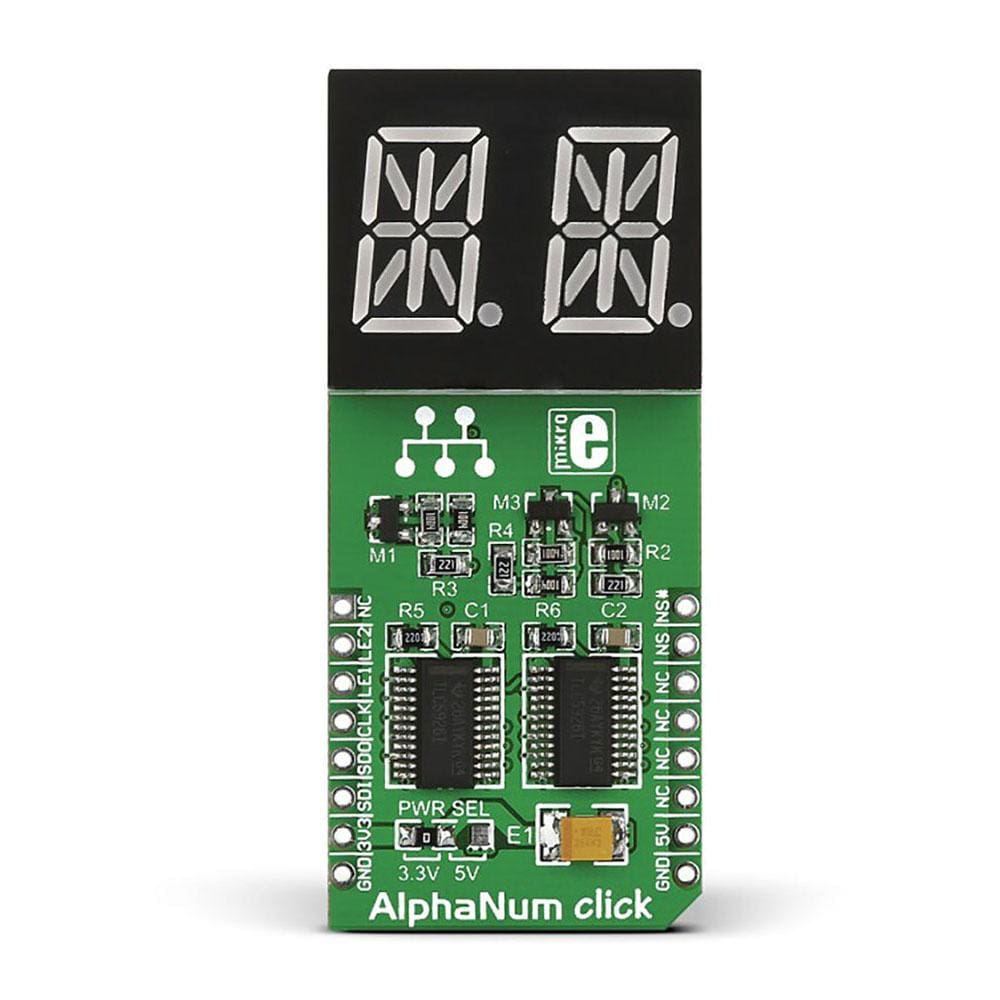 Mikroelektronika d.o.o. MIKROE-1851 AlphaNum G Click Board - The Debug Store UK