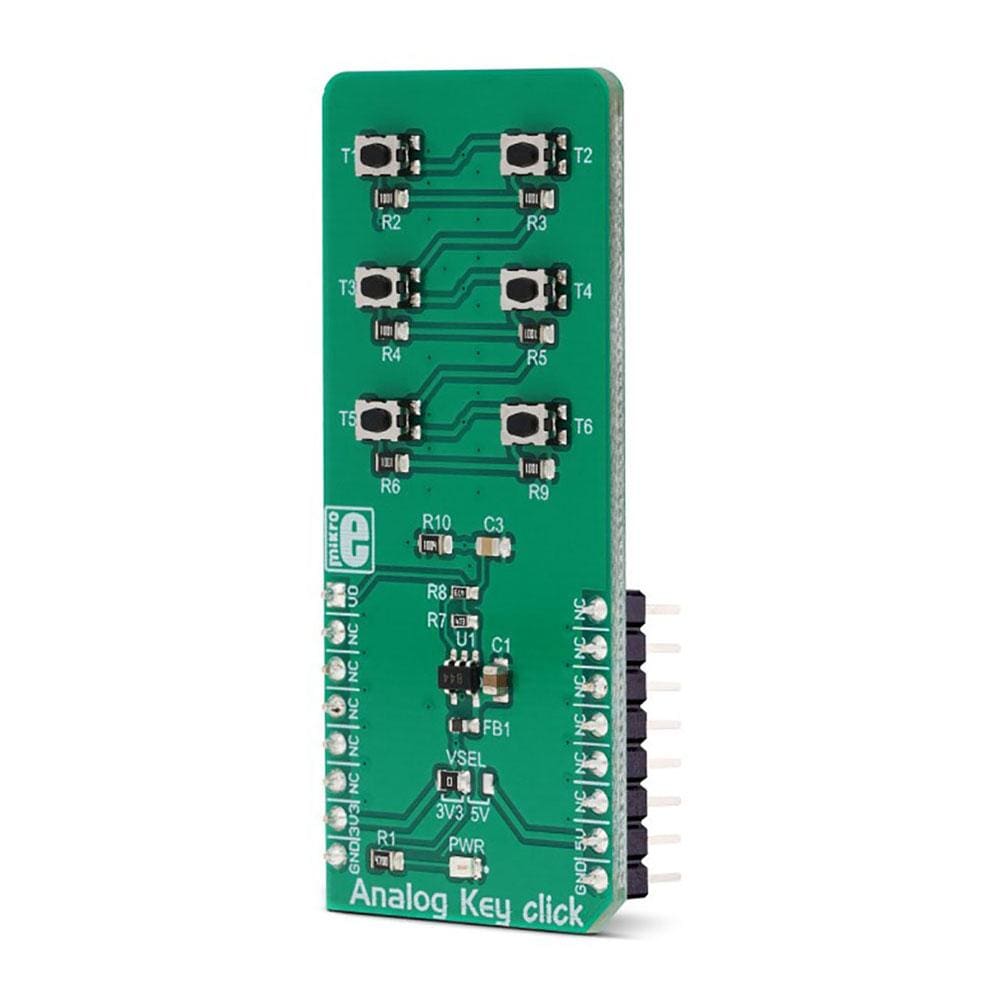 Mikroelektronika d.o.o. MIKROE-3409 Analog Key Click Board - The Debug Store UK