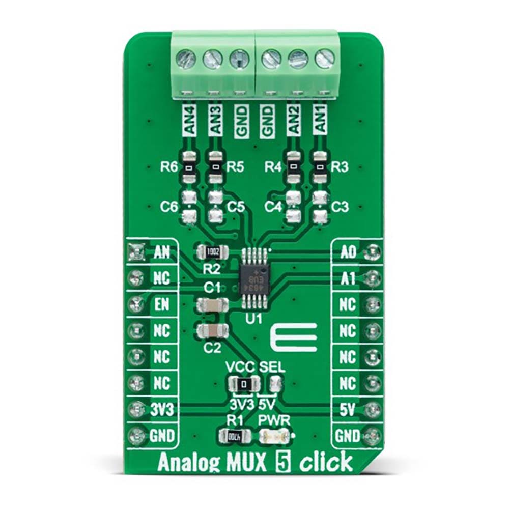 Mikroelektronika d.o.o. MIKROE-5120 Analog MUX 5 Click Board - The Debug Store UK