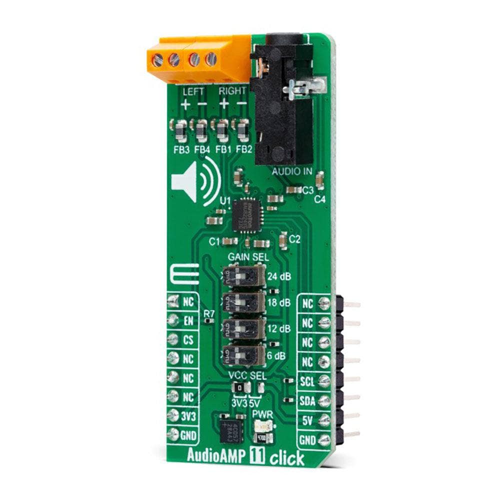 Mikroelektronika d.o.o. MIKROE-5584 AudioAmp 11 Click Board - The Debug Store UK