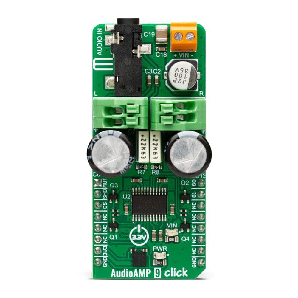 Mikroelektronika d.o.o. MIKROE-5595 AudioAMP 9 Click Board™ - The Debug Store UK