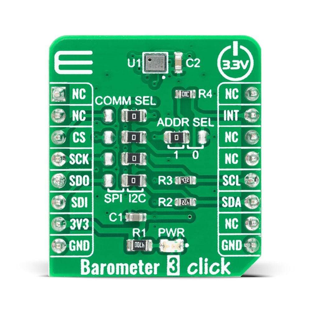 Mikroelektronika d.o.o. MIKROE-4190 Barometer 3 Click Board - The Debug Store UK