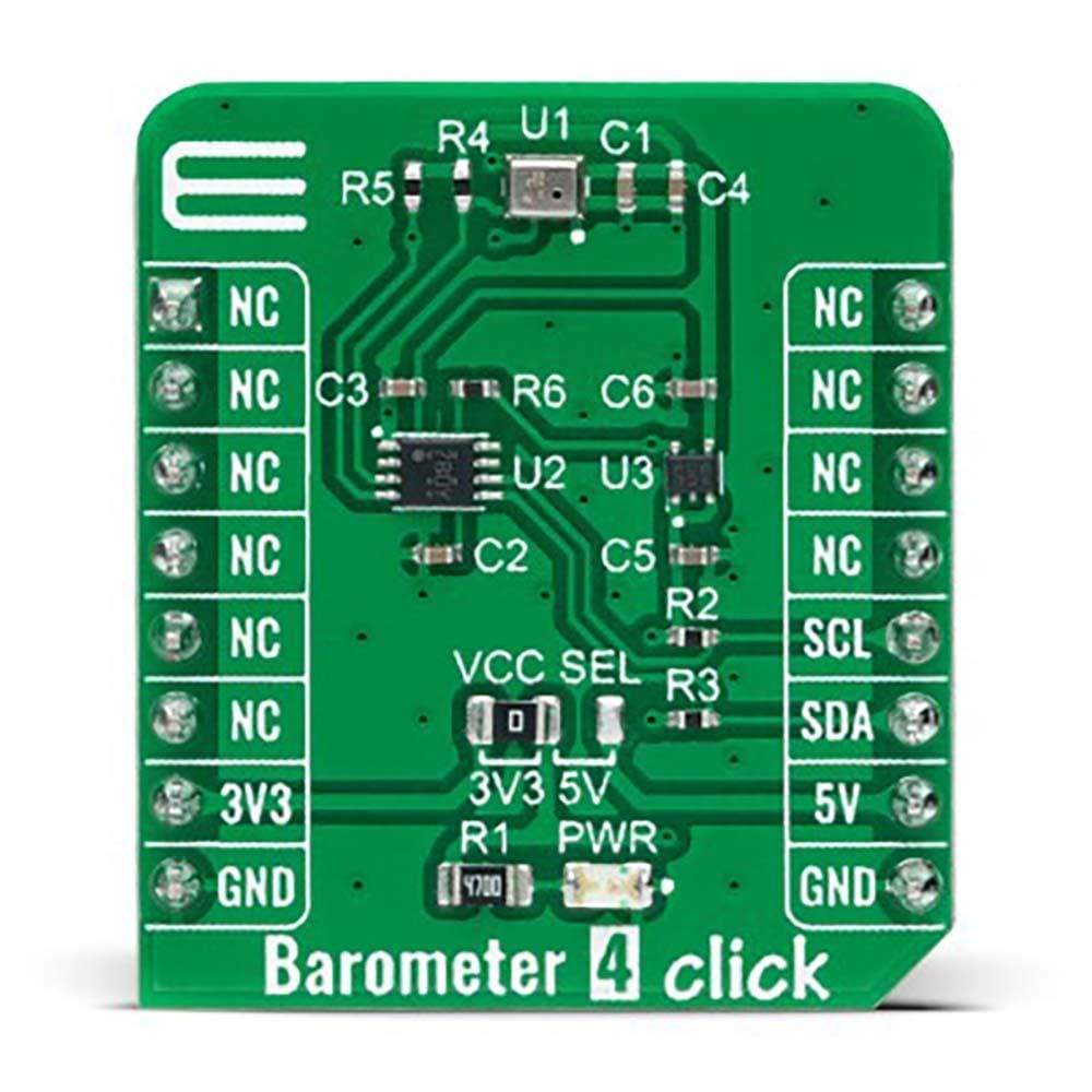 Mikroelektronika d.o.o. MIKROE-4868 Barometer 4 Click Board - The Debug Store UK