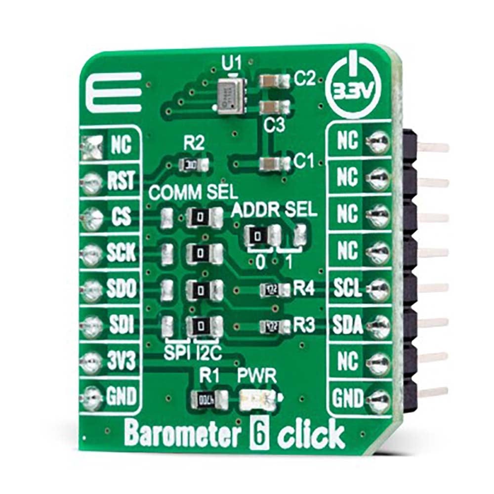 Mikroelektronika d.o.o. MIKROE-4978 Barometer 6 Click Board - The Debug Store UK