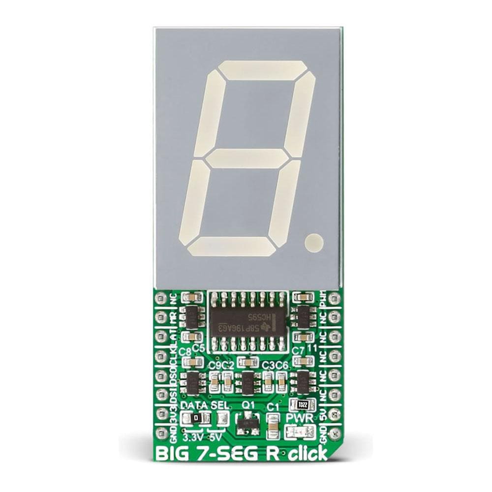 Mikroelektronika d.o.o. MIKROE-2269 BIG 7-SEG R Click Board - The Debug Store UK