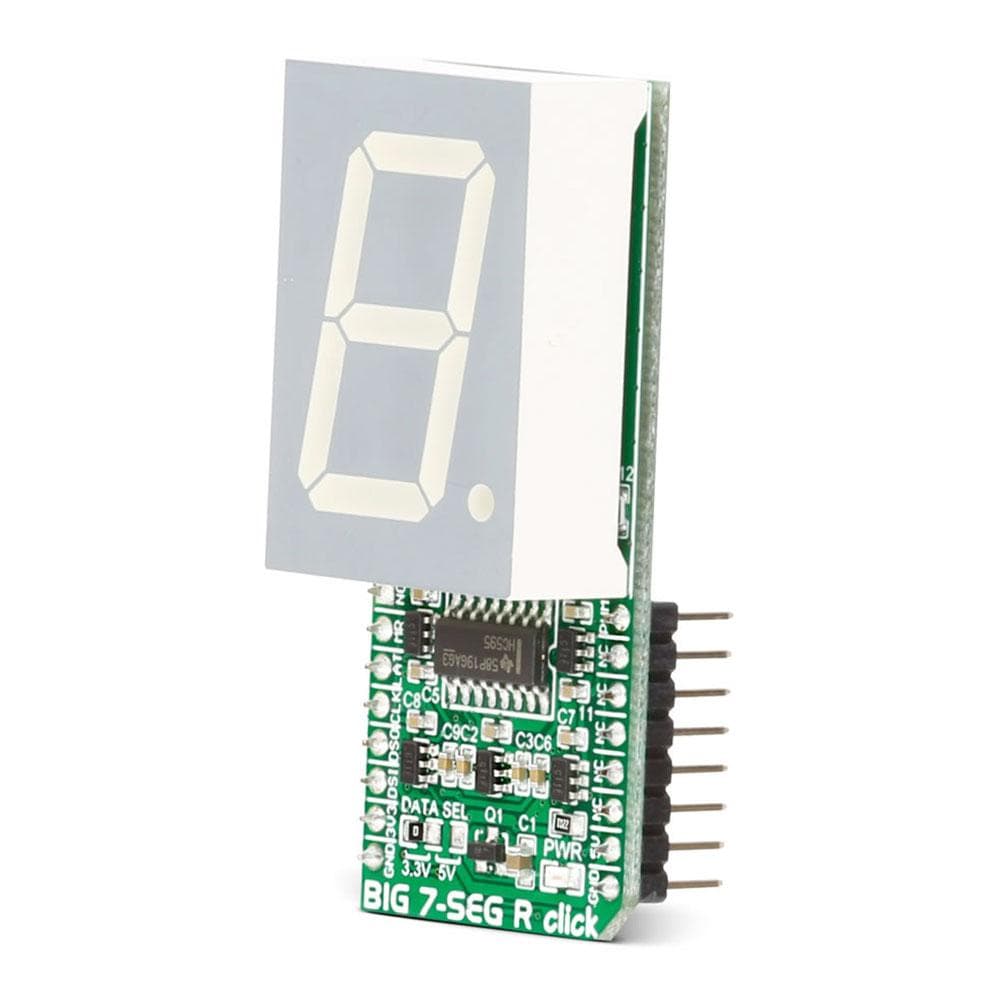 Mikroelektronika d.o.o. MIKROE-2269 BIG 7-SEG R Click Board - The Debug Store UK