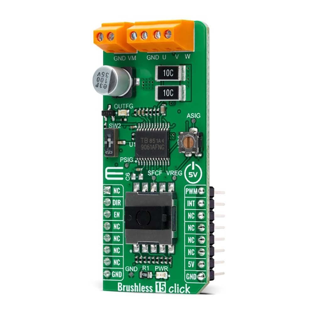 Mikroelektronika d.o.o. MIKROE-4885 Brushless 15 Click Board - The Debug Store UK