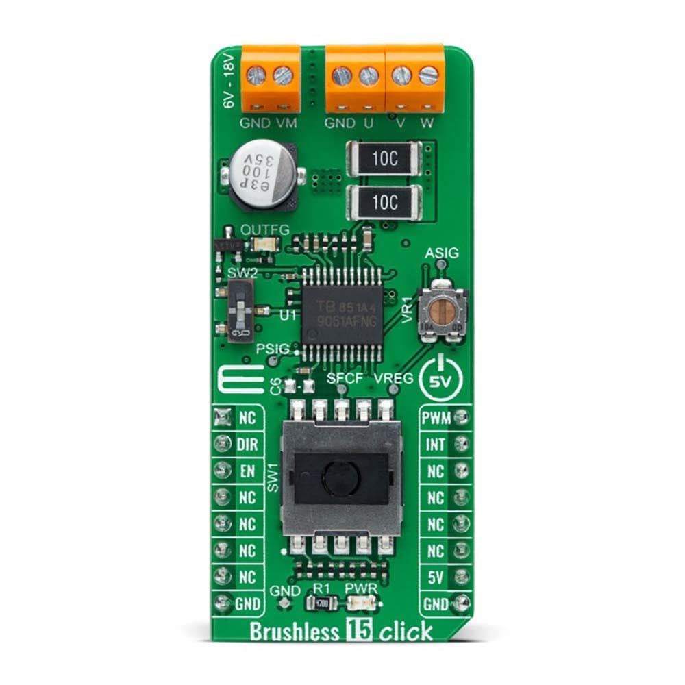 Mikroelektronika d.o.o. MIKROE-4885 Brushless 15 Click Board - The Debug Store UK