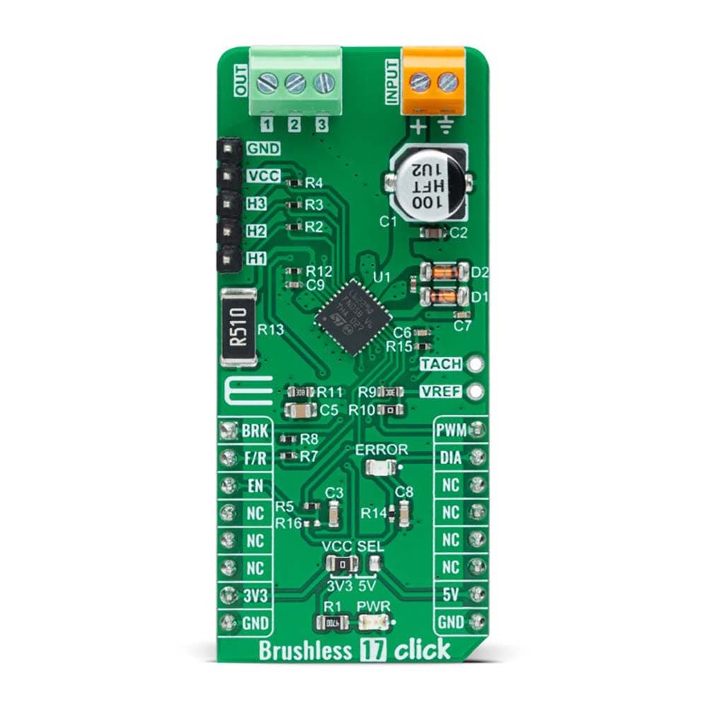 Mikroelektronika d.o.o. MIKROE-5000 Brushless 17 Click Board - The Debug Store UK