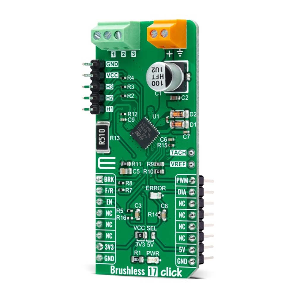 Mikroelektronika d.o.o. MIKROE-5000 Brushless 17 Click Board - The Debug Store UK