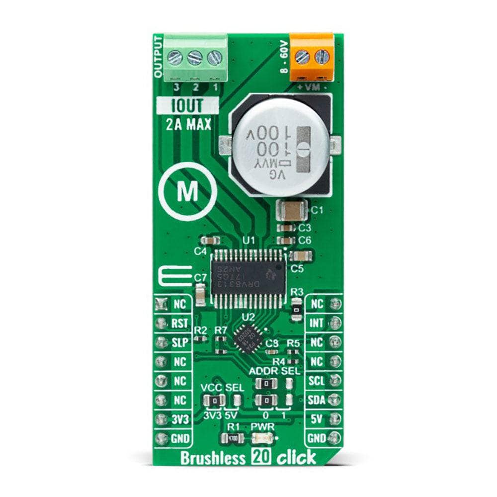 Mikroelektronika d.o.o. MIKROE-5294 Brushless 20 Click Board - The Debug Store UK