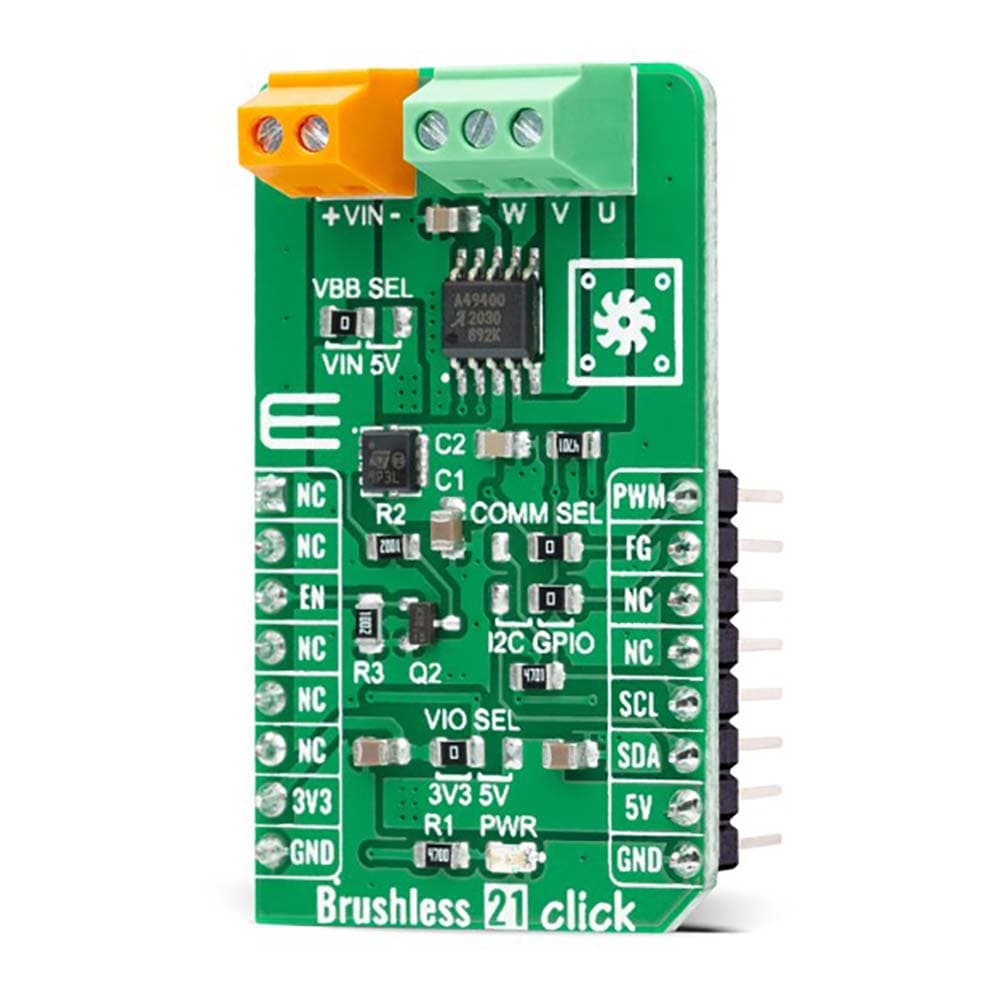 Mikroelektronika d.o.o. MIKROE-5055 Brushless 21 Click Board - The Debug Store UK