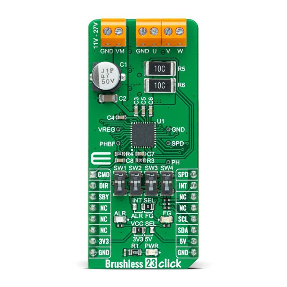 Mikroelektronika d.o.o. MIKROE-5100 Brushless 23 Click Board - The Debug Store UK