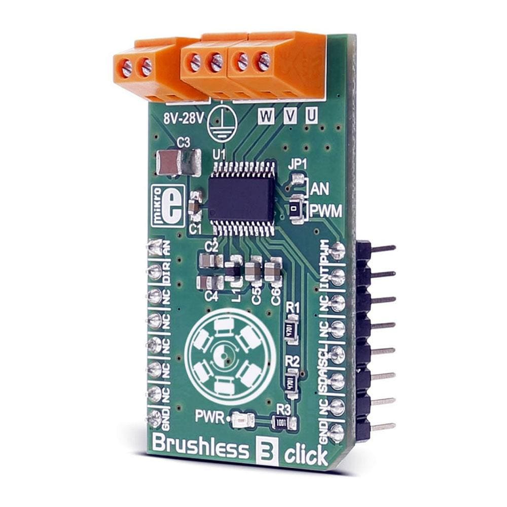 Mikroelektronika d.o.o. MIKROE-2766 Brushless 3 Click Board - The Debug Store UK