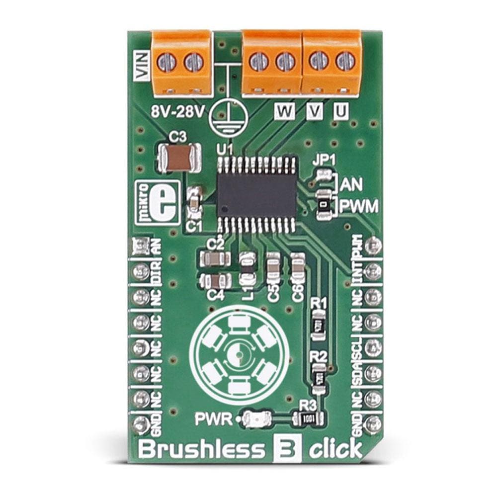 Mikroelektronika d.o.o. MIKROE-2766 Brushless 3 Click Board - The Debug Store UK