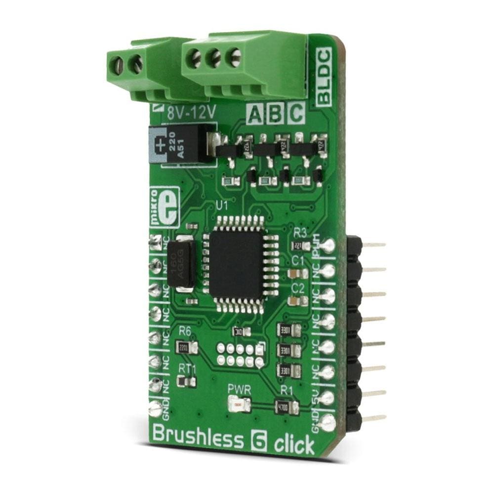 Mikroelektronika d.o.o. MIKROE-2847 Brushless 6 Click Board - The Debug Store UK