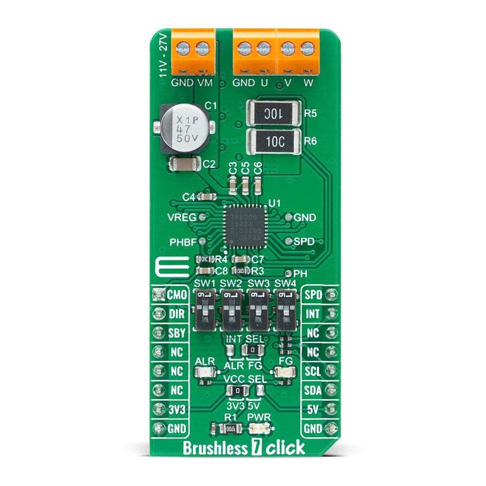 Mikroelektronika d.o.o. MIKROE-4182 Brushless 7 Click Board - The Debug Store UK