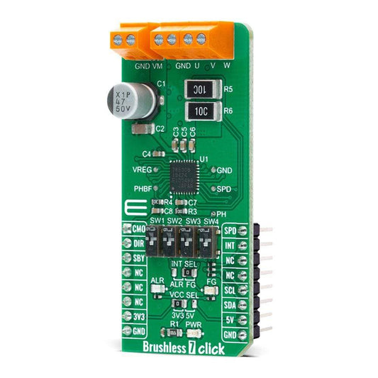 Mikroelektronika d.o.o. MIKROE-4182 Brushless 7 Click Board - The Debug Store UK