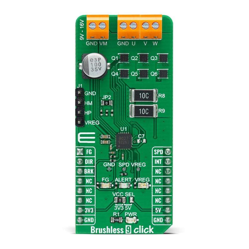 Mikroelektronika d.o.o. MIKROE-4387 Brushless 9 Click Board - The Debug Store UK