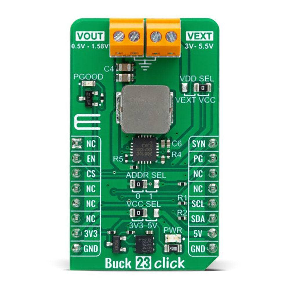 Mikroelektronika d.o.o. MIKROE-5536 Buck 23 Click Board - The Debug Store UK