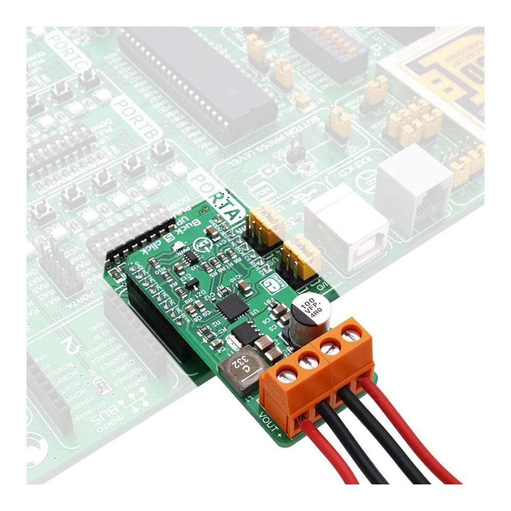 Mikroelektronika d.o.o. MIKROE-3100 Buck 5 Click Board - The Debug Store UK