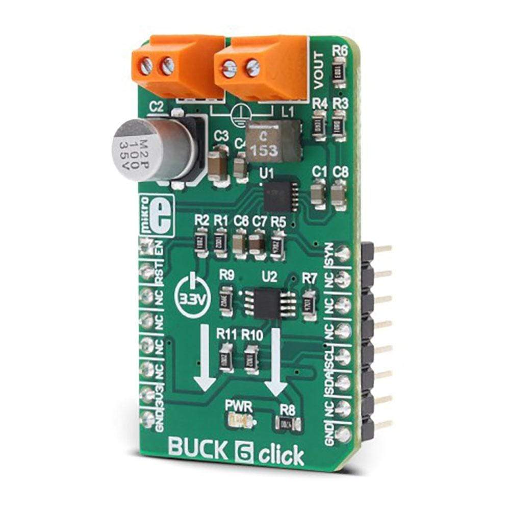 Mikroelektronika d.o.o. MIKROE-2957 Buck 6 Click Board - The Debug Store UK