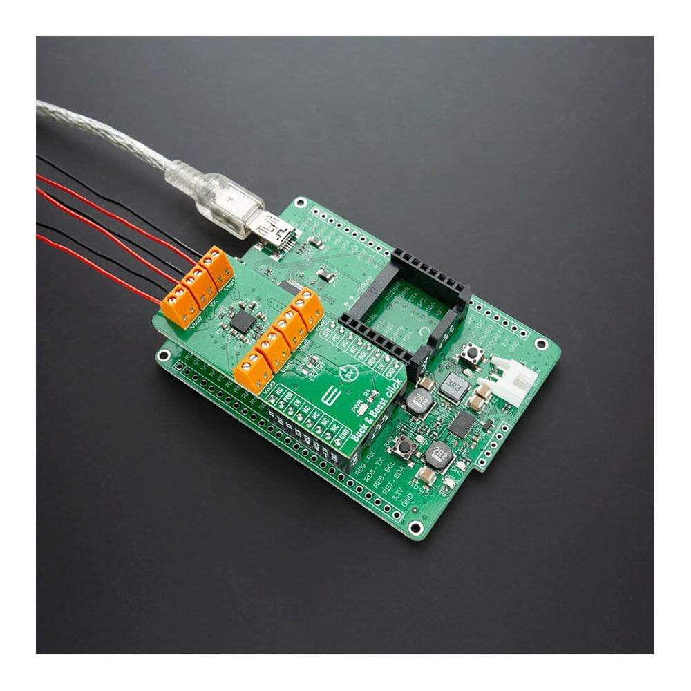 Mikroelektronika d.o.o. MIKROE-4354 Buck & Boost Click Board - The Debug Store UK