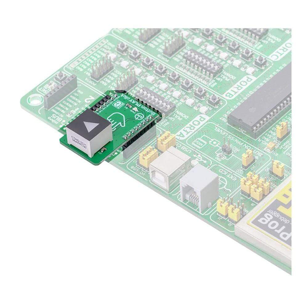 Mikroelektronika d.o.o. MIKROE-3327 Button Play Click Board - The Debug Store UK