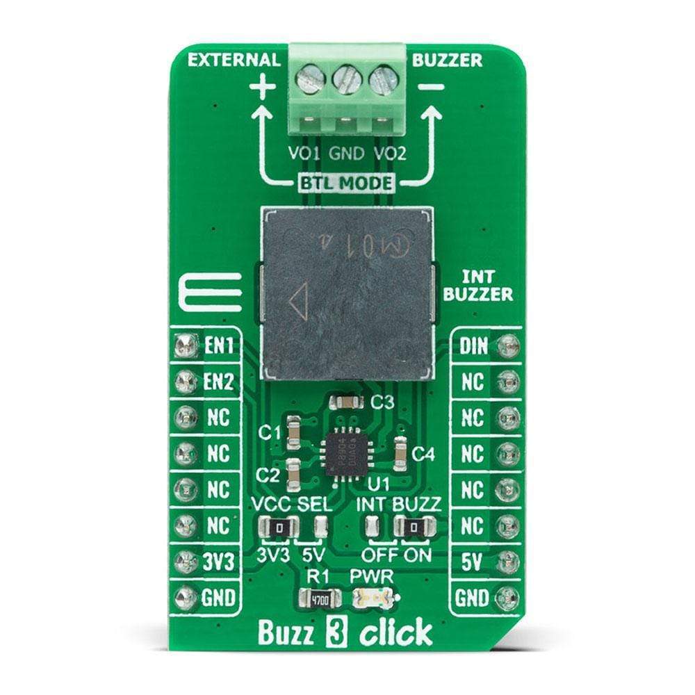 Mikroelektronika d.o.o. MIKROE-4390 Buzz 3 Click Board - The Debug Store UK