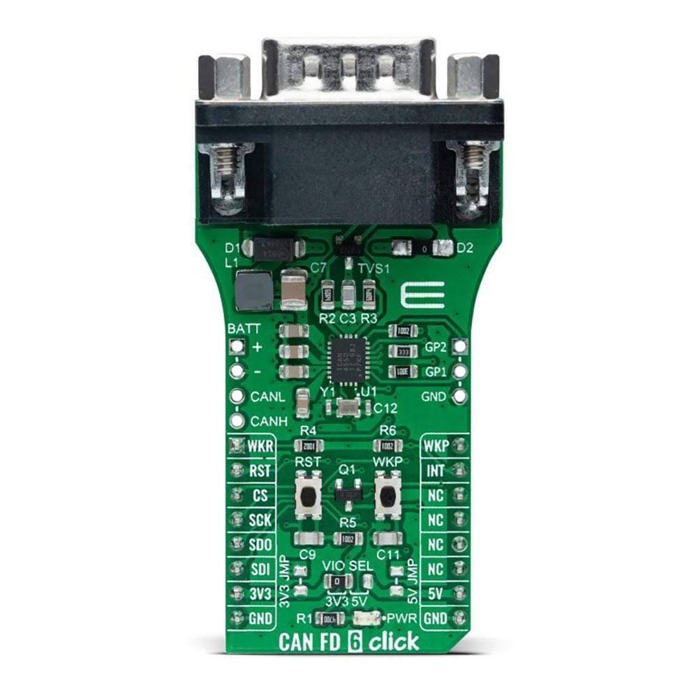 Mikroelektronika d.o.o. MIKROE-4572 CAN FD 6 Click Board - The Debug Store UK