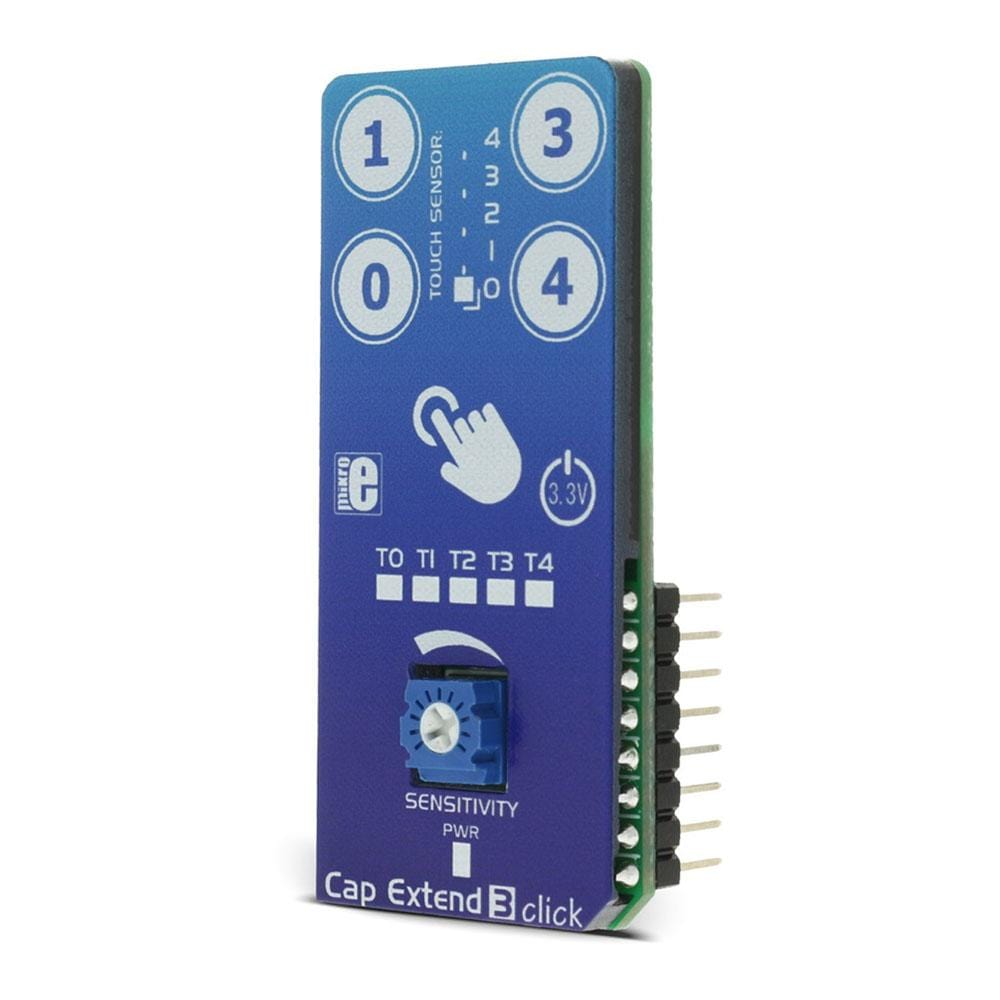 Mikroelektronika d.o.o. MIKROE-2883 Cap Extend 3 Click Board - The Debug Store UK