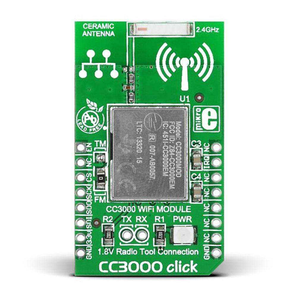 Mikroelektronika d.o.o. MIKROE-1527 CC3000 Click Board - The Debug Store UK