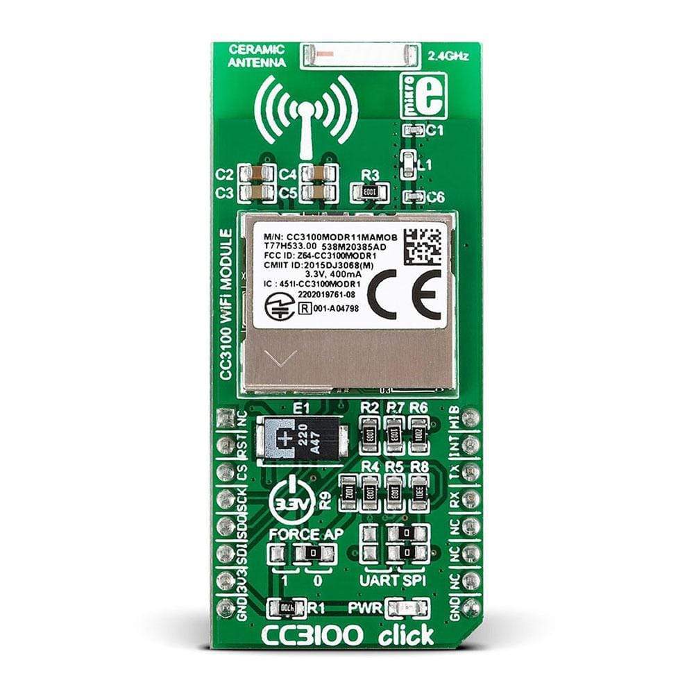 Mikroelektronika d.o.o. MIKROE-2336 CC3100 Click Board - The Debug Store UK
