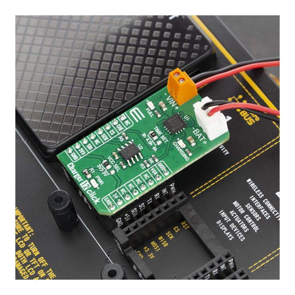 Mikroelektronika d.o.o. MIKROE-3744 Charger 12 Click Board - The Debug Store UK