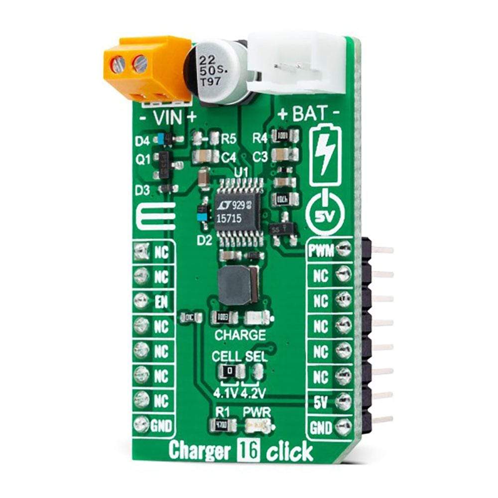 Mikroelektronika d.o.o. MIKROE-4768 Charger 16 Click Board - The Debug Store UK