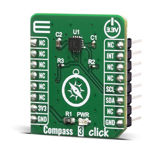 Mikroelektronika d.o.o. MIKROE-4063 Compass 3 Click Board - The Debug Store UK