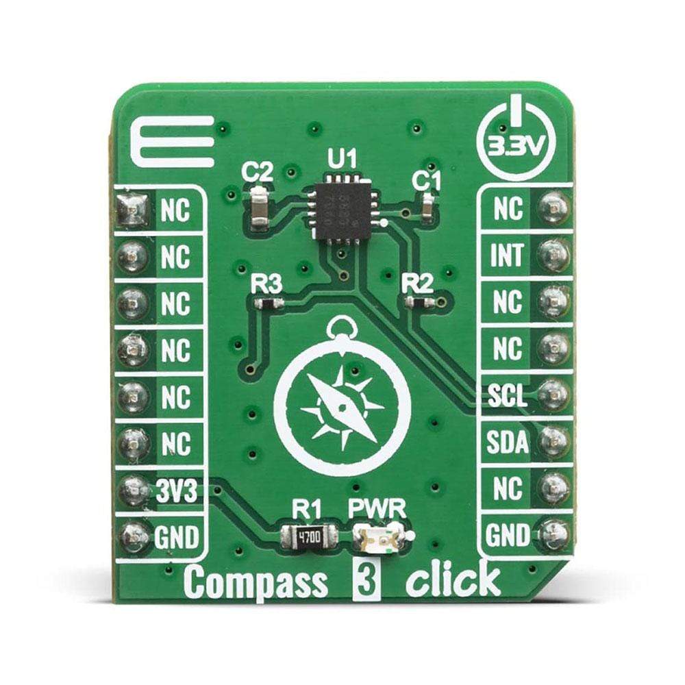 Mikroelektronika d.o.o. MIKROE-4063 Compass 3 Click Board - The Debug Store UK