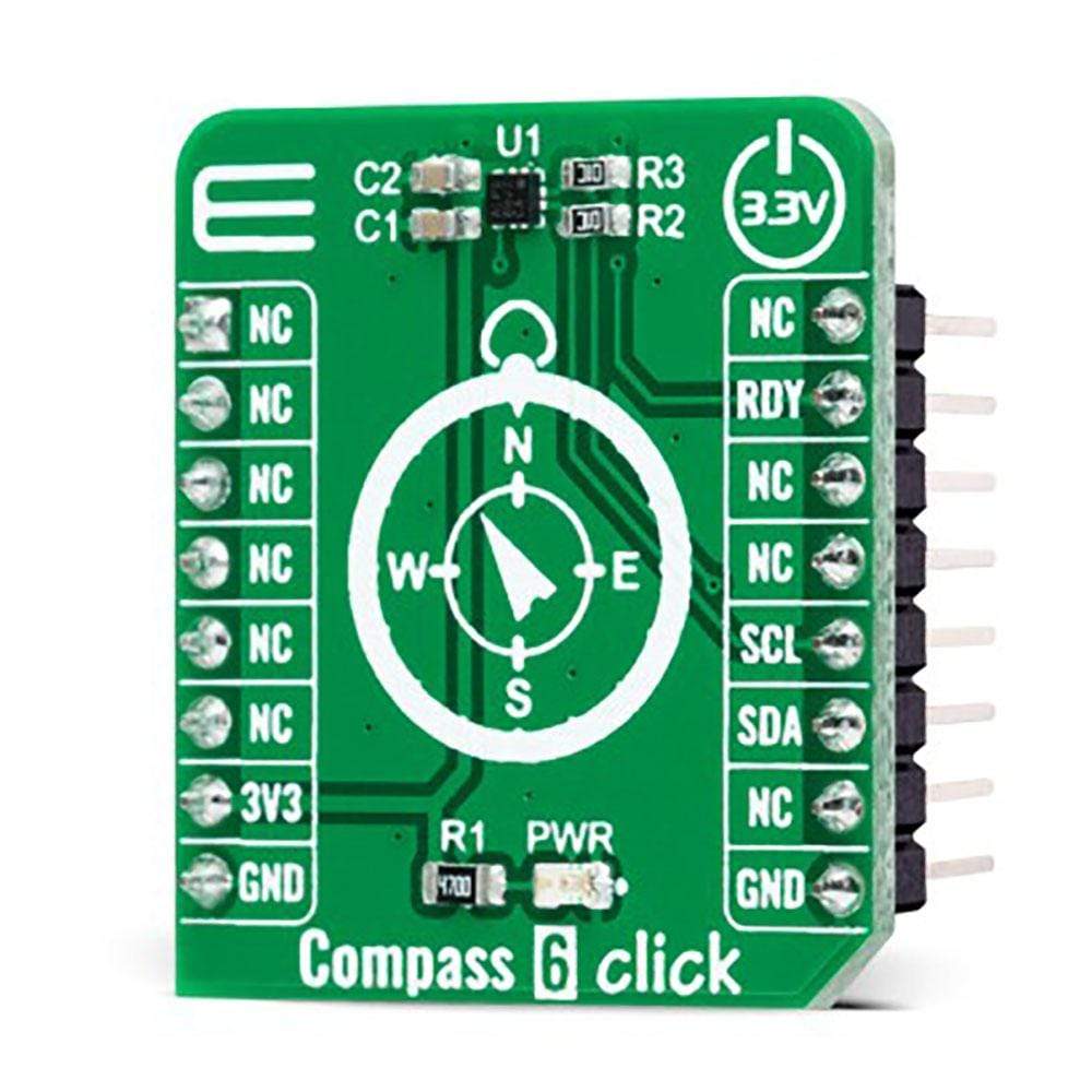 Mikroelektronika d.o.o. MIKROE-4796 Compass 6 Click Board - The Debug Store UK