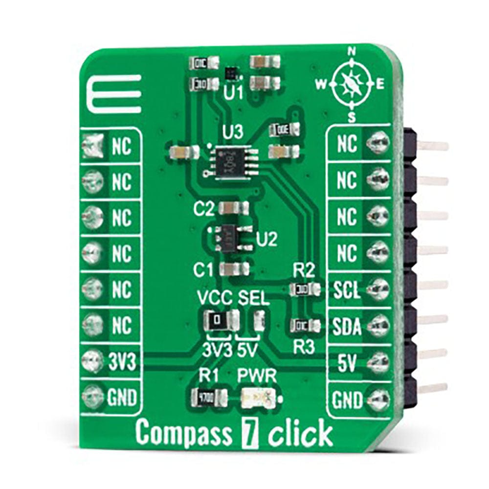 Mikroelektronika d.o.o. MIKROE-5190 Compass 7 Click Board - The Debug Store UK