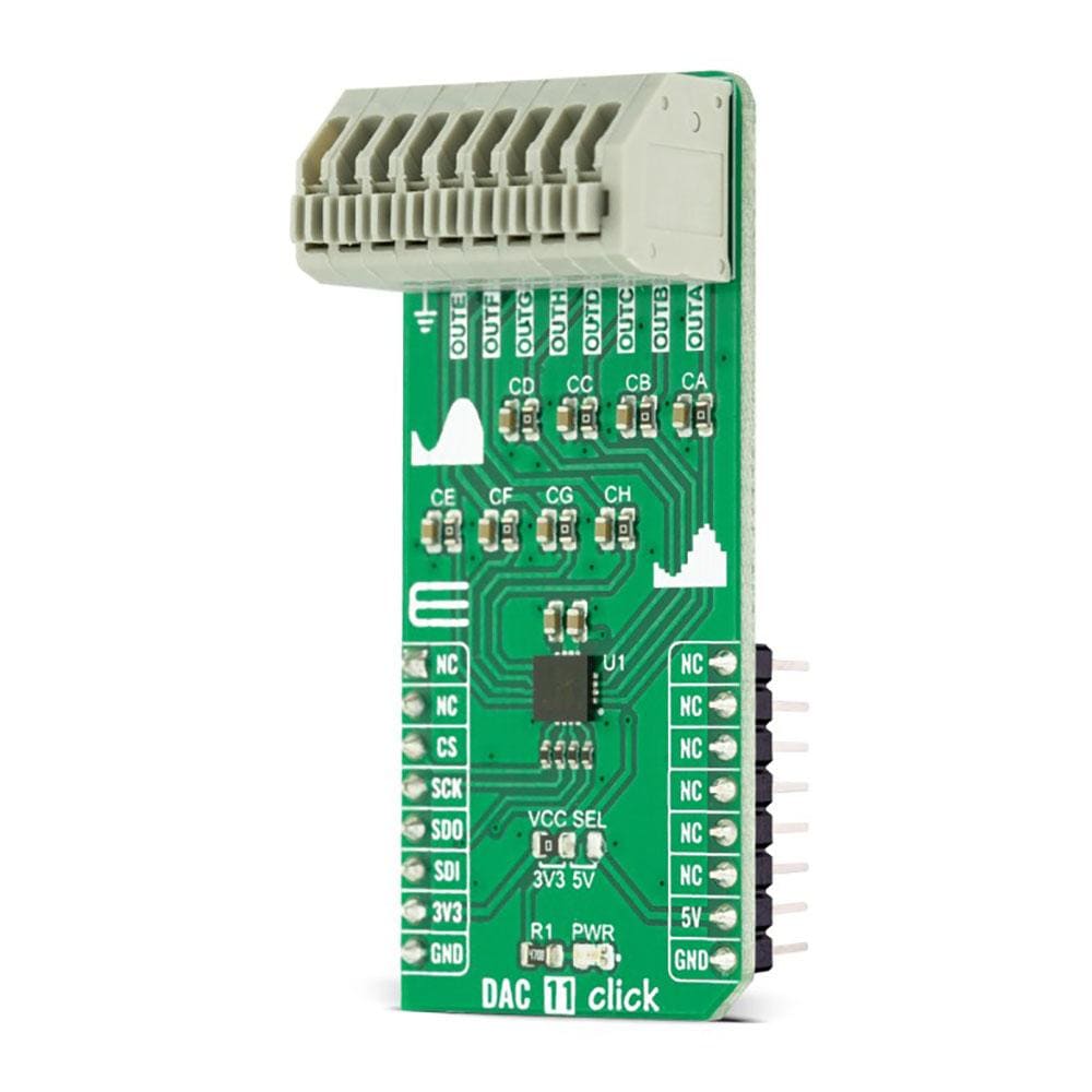 Mikroelektronika d.o.o. MIKROE-4767 DAC 11 Click Board - The Debug Store UK