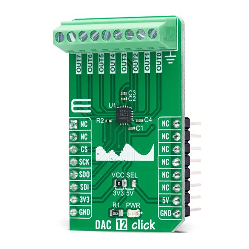 Mikroelektronika d.o.o. MIKROE-5097 DAC 12 Click Board - The Debug Store UK
