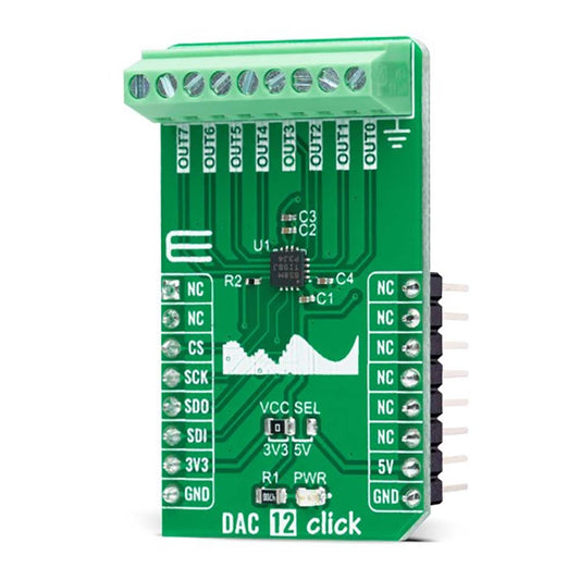 Mikroelektronika d.o.o. MIKROE-5097 DAC 12 Click Board - The Debug Store UK
