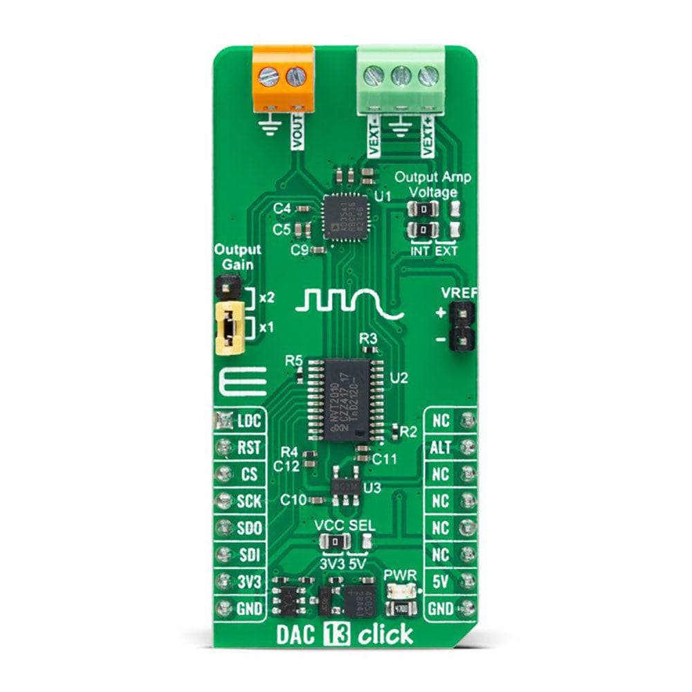 Mikroelektronika d.o.o. MIKROE-5412 DAC 13 Click Board - The Debug Store UK